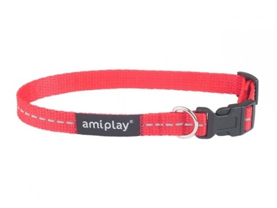 Obroża dla psa Amiplay M 24-40x1,5cm Red