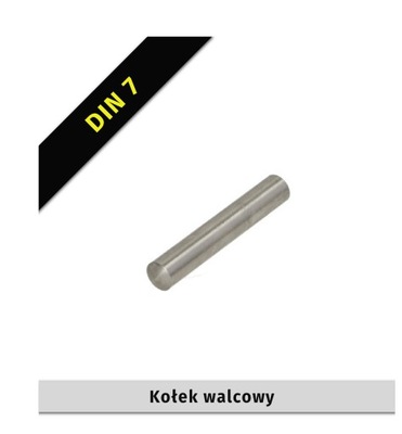 Kołek walcowy 6m6x20-A1 DIN 7 50 szt.