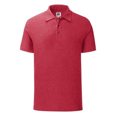 Koszulka męska Iconic Polo FruitLoom VintageRedXXL