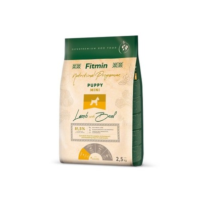 Fitmin dog mini PUPPY lamb&beef 2,5 KG