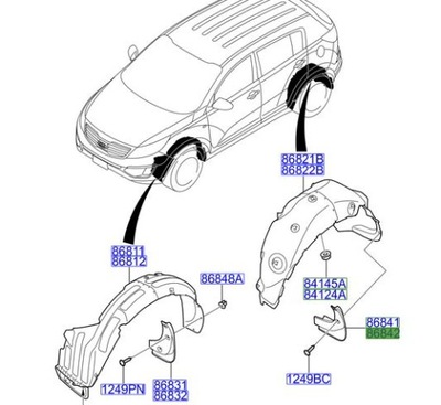 Брызговик правый задняя 10-15 фото №1