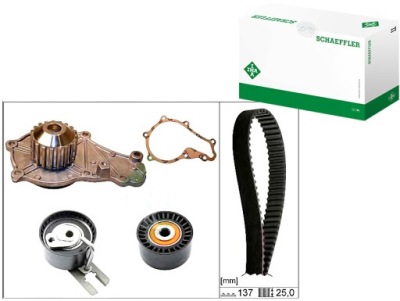 Schaeffler ina 530 0632 30 насос водяная + набор ремень распределительного вала фото №1