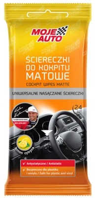 MOJE AUTO Ściereczki do kokpitu matowe 19-068