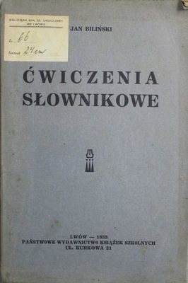 Ćwiczenia Słownikowe 1933 r