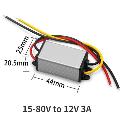 DC15V-80V 24V 36V 48V 72V SPADEK DO 12V 1A-5A MÓDULO BLOQUE DE ALIMENTACIÓN AUTO  