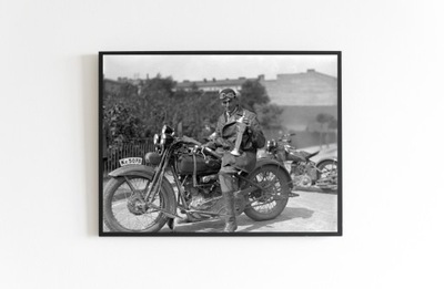 Stare Zdjęcie Harley Davidson 1929r.. 70x50cm