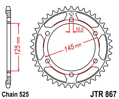 ЗУБЧАТКА ЗАДНЯЯ JT 43-ZĘBY TDM 850 1991-2001