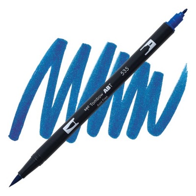 Brush Pen Tombow ABT 535 pisak dwustronny cobalt