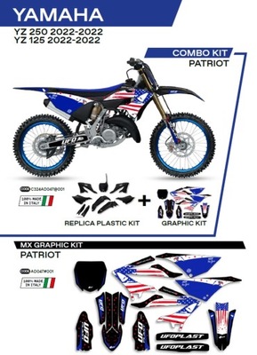 UFO КОМПЛЕКТ ПЛАСТИКА YAKIT324001 PLUS КОМПЛЕКТ NAKLEJEK (OKLEIN) YAMAHA YZ