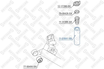 ЗАЩИТА АМОРТИЗАТОРА KIA RIO II 05-11 ЗАД