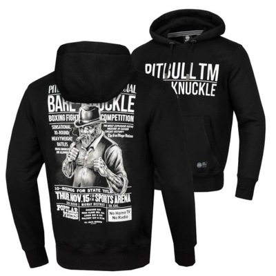 Męska Bluza z Kapturem Pit Bull Bare Knuckle_M