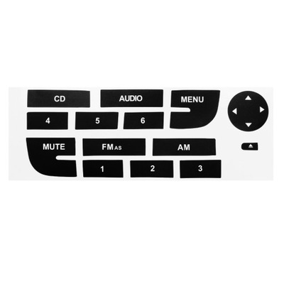 Наклейки naprawcze na панель радіо радіо fiat grande punto ii 2 набір фото №1