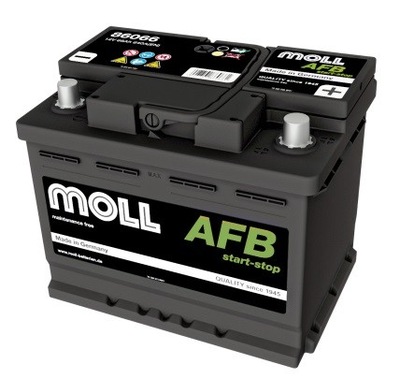 Akumulator 12V 66Ah 640A MOLL Start-Stop AFB AGM 86066