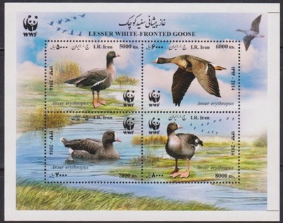 Iran 2014 Znaczki Blok 73 ** ptaki gęsi