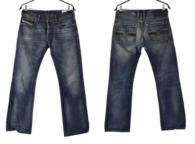 DIESEL BRAVE DENIM JEANS SPODNIE ZATINY W30L32