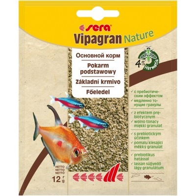 SERA Vipagran Nature-saszetka, 12g, granulat - pokarm podstawowy 00200