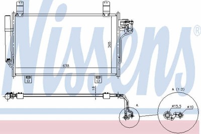 RADUADOR DE ACONDICIONADOR NISSENS 940327  