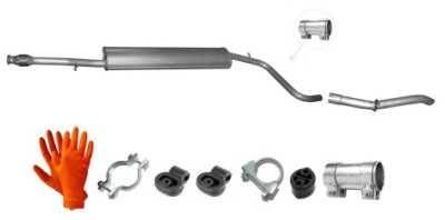 Citroen nemo 1.4i 54kw od 2008r. гаситель средний труба фото №1