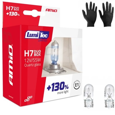 LUCES H7 AMIO LUMITEC +130% DIRECCIÓN CITROEN BERLINGO 2018-> + REGALO  