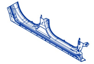 Обшивка порог, правое logan iii фото №1