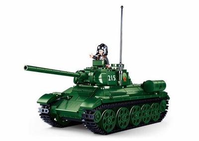 Klocki Sluban czołg T-34 armia wojsko 497el. 72k