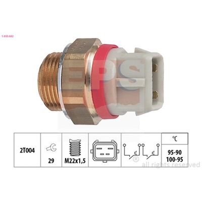 ПЕРЕКЛЮЧАТЕЛЬ TERMICZNY, ВЕНТИЛЯТОР РАДИАТОРА EPS 1.850.682 фото