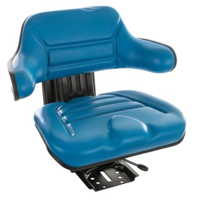 Siedzenie dzielone PVC podłokietniki niebieski