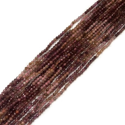 1444-Rubin kulka fasetowana ok 2mm sznur