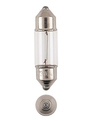 NARVA LUZ RURKOWA 12V/3W 8X28MM 10SZT (BRAK ECE)  