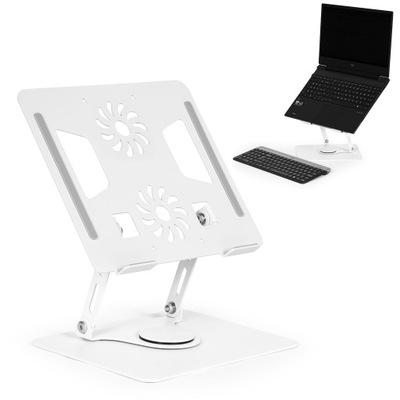 Podstawka obrotowa stojak ModernHome pod laptop aluminiowa z regulacją
