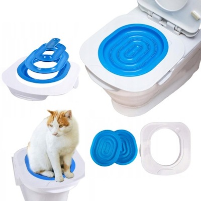 Nakładka na toaletę dla kota do nauki korzystania z wc kuweta toaletowa