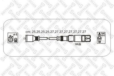 ПРОВОДА ЗАЖИГАНИЯ MERCEDES CLASS C 280 97-00