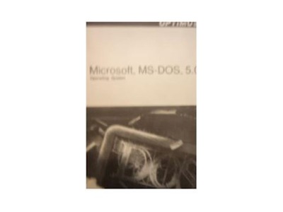 Microsoft MS-DOS 5,0 operating system -