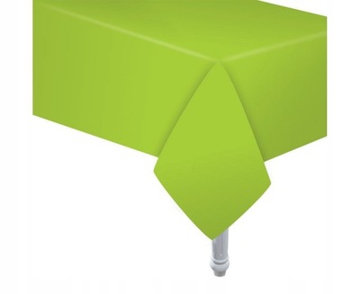 Obrus papierowy zielony party 132x183 cm