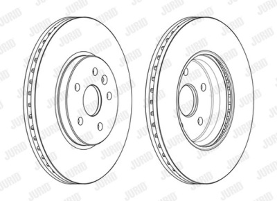 Гальмівні диски гальмівні jurid 563145jc фото №1