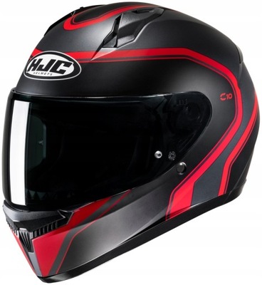 KASK HJC C10 ELIE BLACK/RED MC1SF L