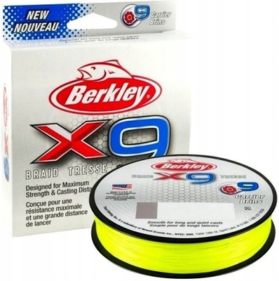 PLECIONKA BERKLEY X9 BRAID 0.12mm 150m FLUO GREEN