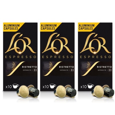 Kapsułki do Nespresso L'OR Ristretto 3x10 szt - 30szt