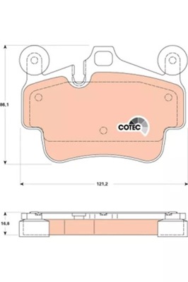 ZAPATAS DE FRENADO PORSCHE T./P. 911 (997) 04-/CAYMAN 04-  