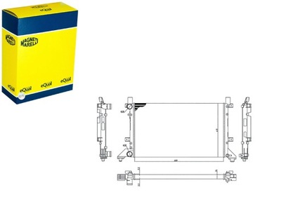 РАДИАТОР ДВИГАТЕЛЯ ВОДЫ VW MAGNETI MARELLI