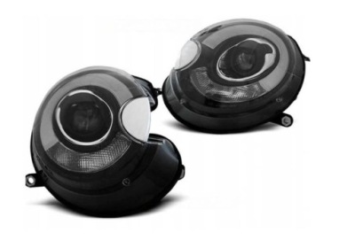Фонари фары mini cooper 06-14 черный led фото №1