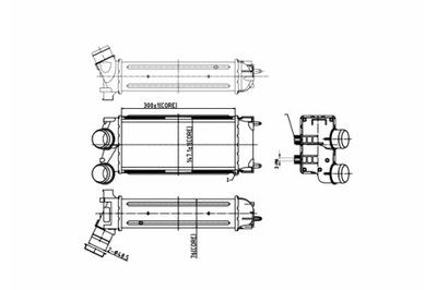 HART INTERCOOLER AUŠINTUVAS ORO PEUGEOT 308 1.6HDI 09- 