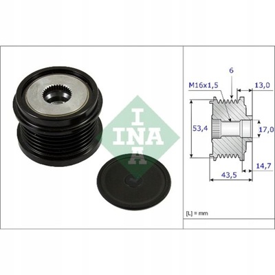 INA INA 535 0237 10 GENERATORIUS - SANKABA VIENAKRYPTIS 