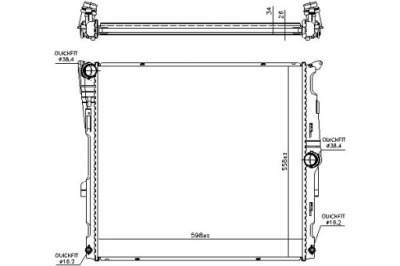 Nissens радіатор води bmw x3 xdrive 28 1 f25 фото №1