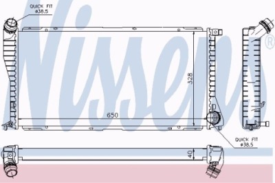 Радиатор двигателя bmw фото №1