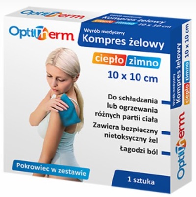 OptiTherm kompres żelowy ciepło/zimno 10x10cm