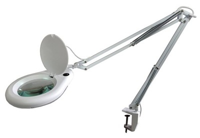 Lampa z Lupą ZD-129A Warsztatowa LED Powiększenie 5x Montowana Do Stołu
