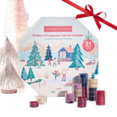 KALENDARZ ADWENTOWY YANKEE CANDLE ŚWIECE ZAPACHY BOŻE NARODZENIE ŚWIĘTA