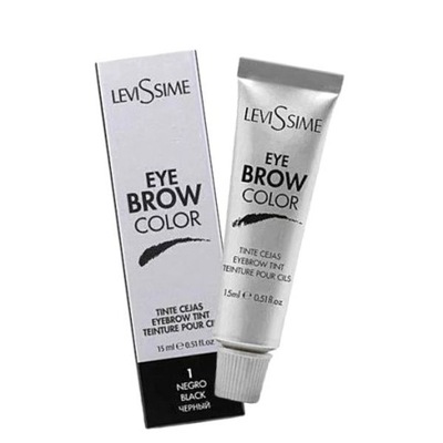 LEVISSIME Eyebrow farba do brwi - BLACK czarny