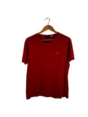 Koszulka Gant czerwona z logiem XL